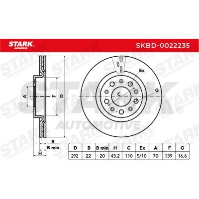 Bremsscheibe Stark SKBD-0022235 SKBD-0022235 - foto 5