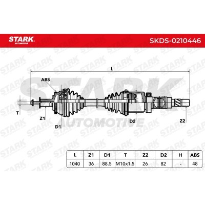 Antriebswelle Stark SKDS-0210446 SKDS-0210446 - foto 7