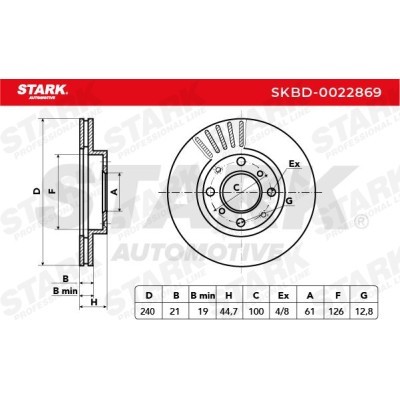 Bremsscheibe Stark SKBD-0022869 SKBD-0022869 - foto 4