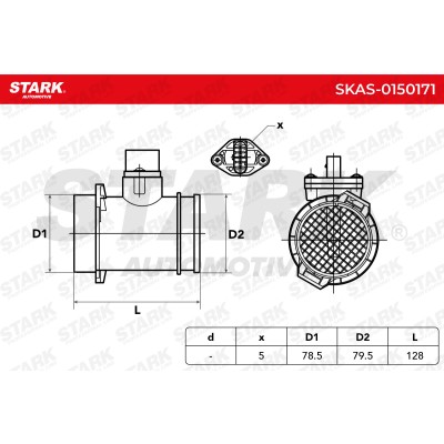 Luftmassenmesser Stark SKAS-0150171 SKAS-0150171 - foto 6