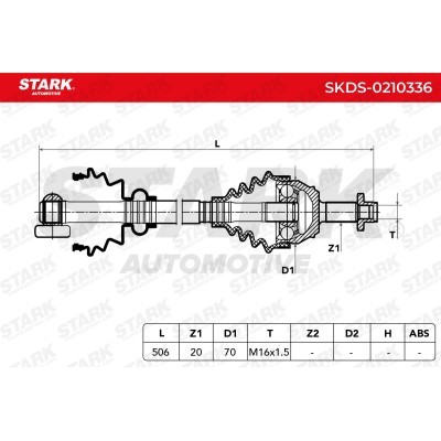 Antriebswelle Stark SKDS-0210336 SKDS-0210336 - foto 4