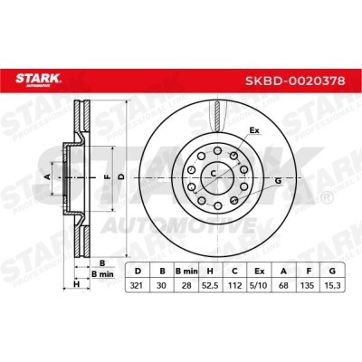 Bremsscheibe Stark SKBD-0020378 SKBD-0020378 - foto 5