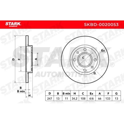 Bremsscheibe Stark SKBD-0020053 SKBD-0020053 - foto 7