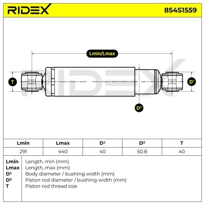 Stoßdämpfer RIDEX 854S1559 854S1559 - foto 7