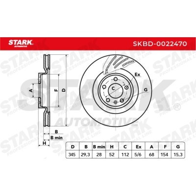 Bremsscheibe Stark SKBD-0022470 SKBD-0022470 - foto 5