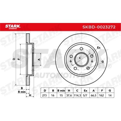 Bremsscheibe Stark SKBD-0023272 SKBD-0023272 - foto 3