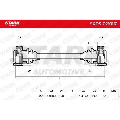Antriebswelle Stark SKDS-0210161 SKDS-0210161 - foto 3