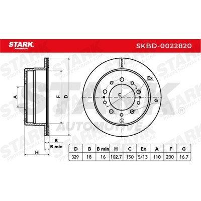 Bremsscheibe Stark SKBD-0022820 SKBD-0022820 - foto 4