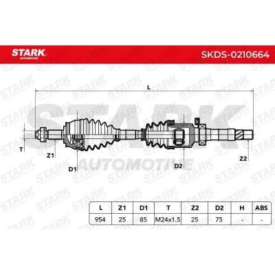 Antriebswelle Stark SKDS-0210664 SKDS-0210664 - foto 7