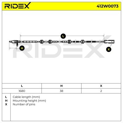ABS Sensor RIDEX 412W0073 412W0073 - foto 3