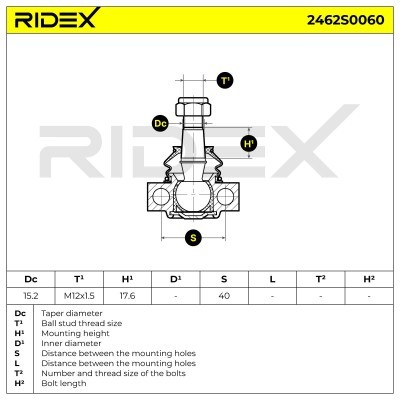 Traggelenk RIDEX 2462S0060 2462S0060 - foto 5