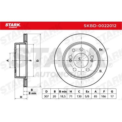 Bremsscheibe Stark SKBD-0022012 SKBD-0022012 - foto 4