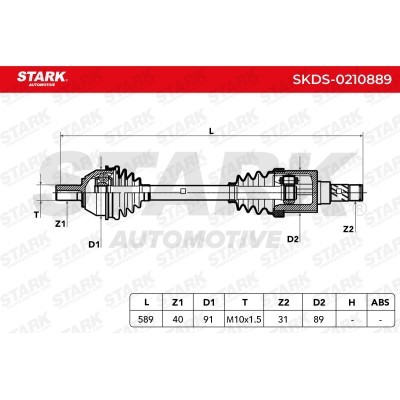 Antriebswelle Stark SKDS-0210889 SKDS-0210889 - foto 12