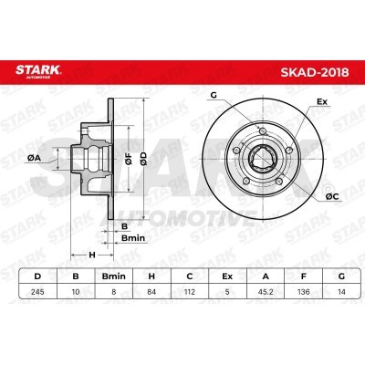Bremsscheibe Stark SKAD-2018 SKAD-2018 - foto 5