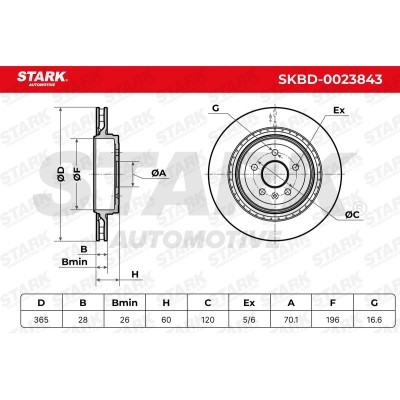 Bremsscheibe Stark SKBD-0023843 SKBD-0023843 - foto 6