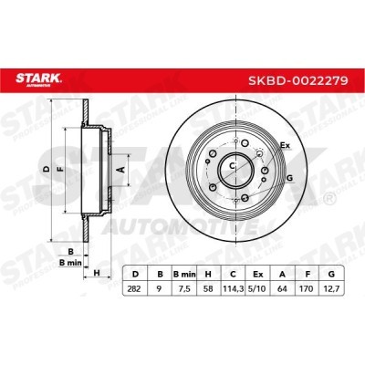 Bremsscheibe Stark SKBD-0022279 SKBD-0022279 - foto 5