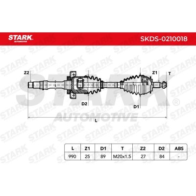 Antriebswelle Stark SKDS-0210018 SKDS-0210018 - foto 8