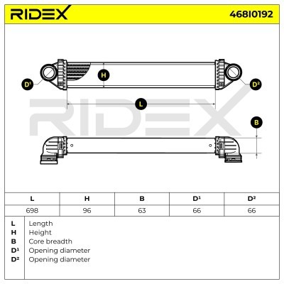 Ladeluftkühler RIDEX 468I0192 468I0192 - foto 6