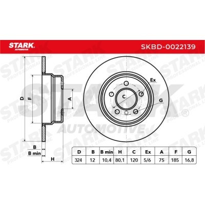 Bremsscheibe Stark SKBD-0022139 SKBD-0022139 - foto 4