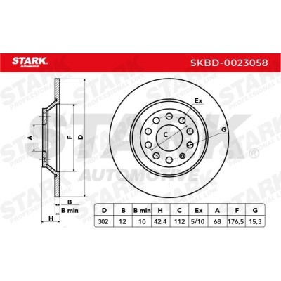 Bremsscheibe Stark SKBD-0023058 SKBD-0023058 - foto 3