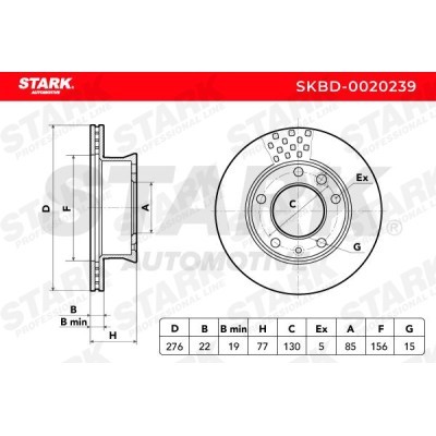 Bremsscheibe Stark SKBD-0020239 SKBD-0020239 - foto 5