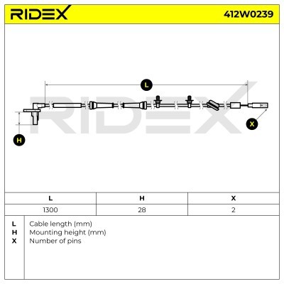 ABS Sensor RIDEX 412W0239 412W0239 - foto 7