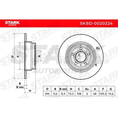 Bremsscheibe Stark SKBD-0020224 SKBD-0020224 - foto 5