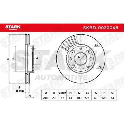 Bremsscheibe Stark SKBD-0020048 SKBD-0020048 - foto 5