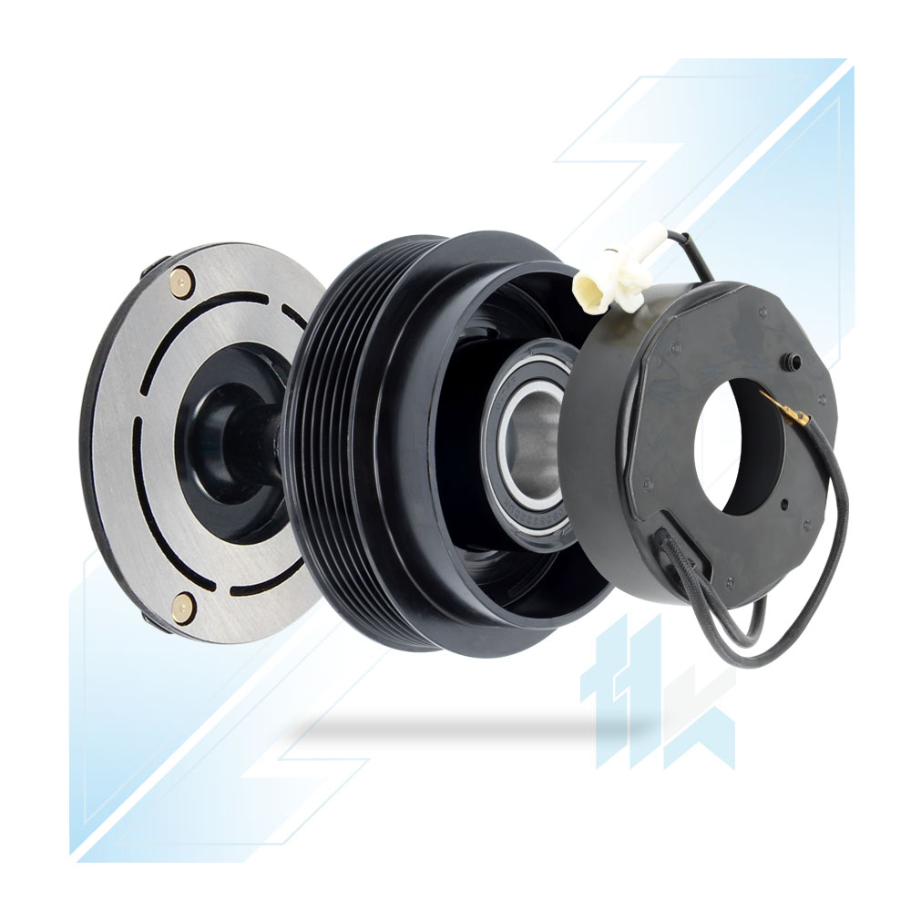 Klimakompressor Magnetkupplung (12V) DENSO 10PA17C 6PK (PV6) Ø125/Ø120 Jaguar 112D117605 - foto 2