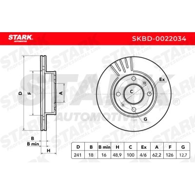 Bremsscheibe Stark SKBD-0022034 SKBD-0022034 - foto 5