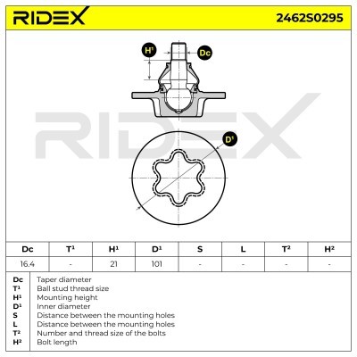 Traggelenk RIDEX 2462S0295 2462S0295 - foto 5