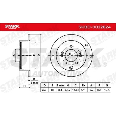 Bremsscheibe Stark SKBD-0022824 SKBD-0022824 - foto 3