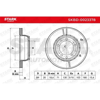 Bremsscheibe Stark SKBD-0023378 SKBD-0023378 - foto 6