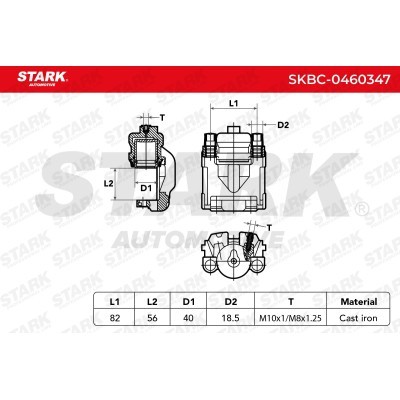 Bremssattel Stark SKBC-0460347 SKBC-0460347 - foto 6