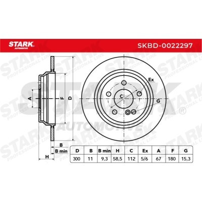 Bremsscheibe Stark SKBD-0022297 SKBD-0022297 - foto 5