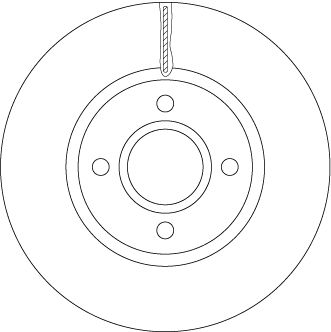 Bremsscheibe TRW DF6509 DF6509 - foto 1