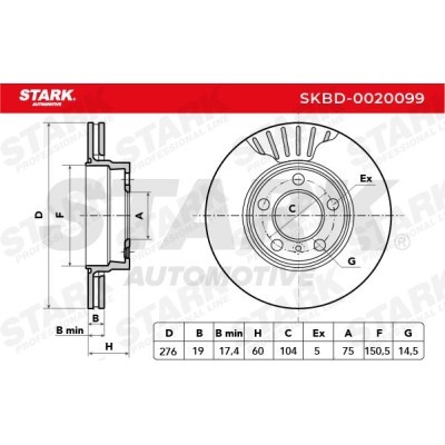 Bremsscheibe Stark SKBD-0020099 SKBD-0020099 - foto 7