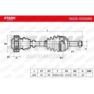 Antriebswelle Stark SKDS-0210065 SKDS-0210065 - foto 7