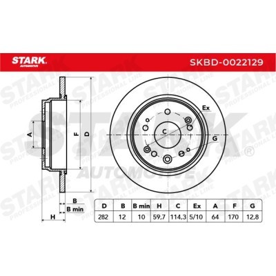 Bremsscheibe Stark SKBD-0022129 SKBD-0022129 - foto 5
