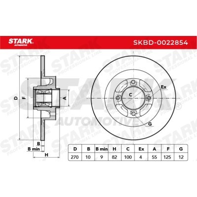 Bremsscheibe Stark SKBD-0022854 SKBD-0022854 - foto 4