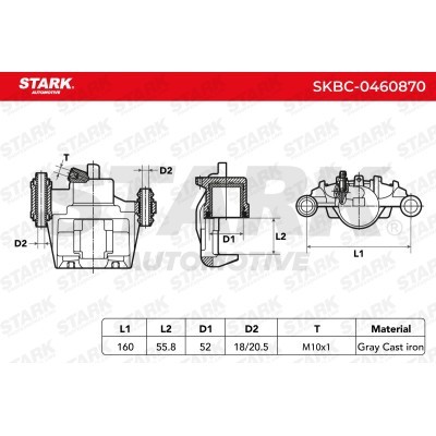 Bremssattel Stark SKBC-0460870 SKBC-0460870 - foto 5