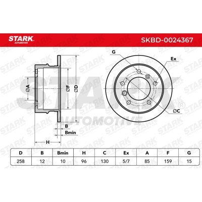 Bremsscheibe Stark SKBD-0024367 SKBD-0024367 - foto 7