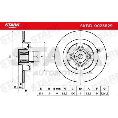 Bremsscheibe Stark SKBD-0023829 SKBD-0023829 - foto 5