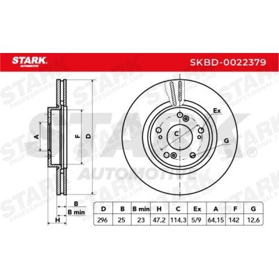 Bremsscheibe Stark SKBD-0022379 SKBD-0022379 - foto 5