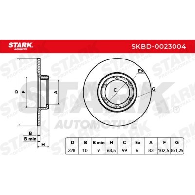 Bremsscheibe Stark SKBD-0023004 SKBD-0023004 - foto 3