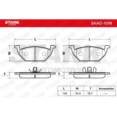 Bremsbeläge Satz Stark SKAD-1018 SKAD-1018 - foto 4