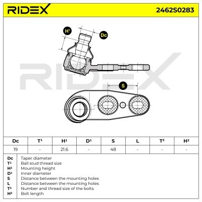 Traggelenk RIDEX 2462S0283 2462S0283 - foto 9