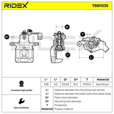 Bremssattel RIDEX 78B1035 78B1035 - foto 5