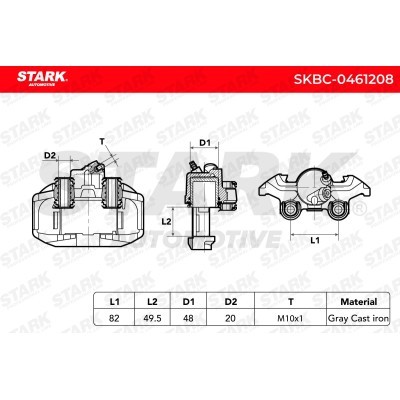 Bremssattel Stark SKBC-0461208 SKBC-0461208 - foto 6