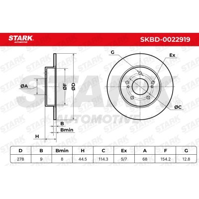 Bremsscheibe Stark SKBD-0022919 SKBD-0022919 - foto 5